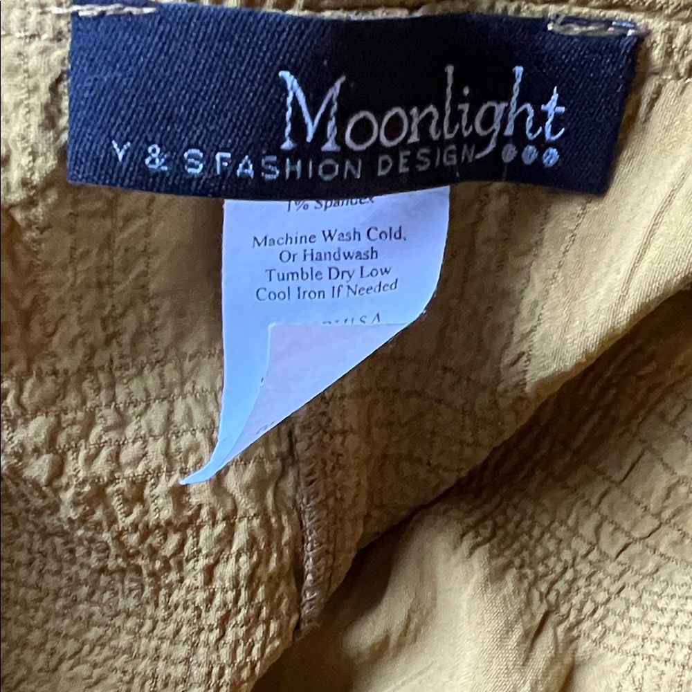 Women's Mustard Cowl Neck Blouse - Picture 6 of 6